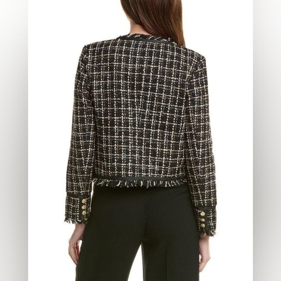 Nanette Lepore Black and Cream Tweed Blazer. Size M. - Picture 6 of 10